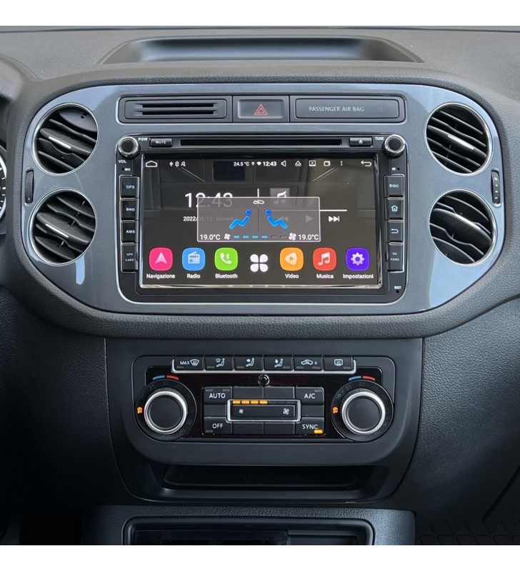 Monitor Android Volkswagen Tiguan Apple CarPlay
