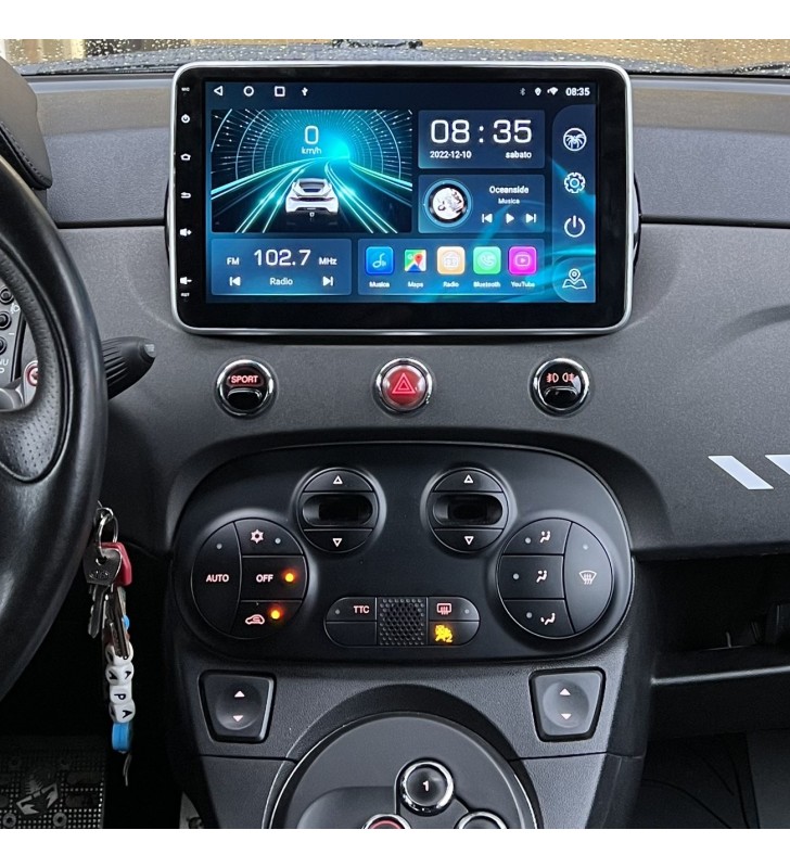 Autoradio stereo auto 10  con Android estraibile