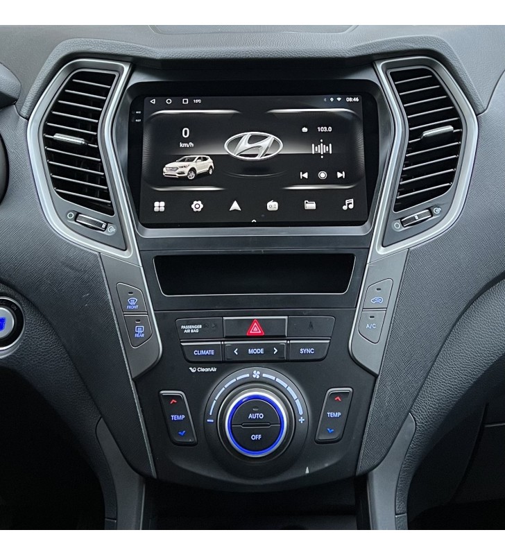 Autoradio Android Hyundai Santa Fe 2013-2018 Apple CarPlay 10 pollici