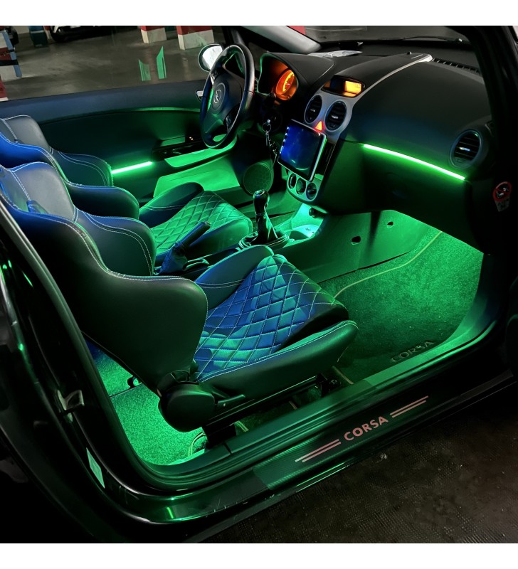 Set Illuminazione Interna Blu Per Opel Corsa E - MaXtron By LETRONIX (6 Pezzi)