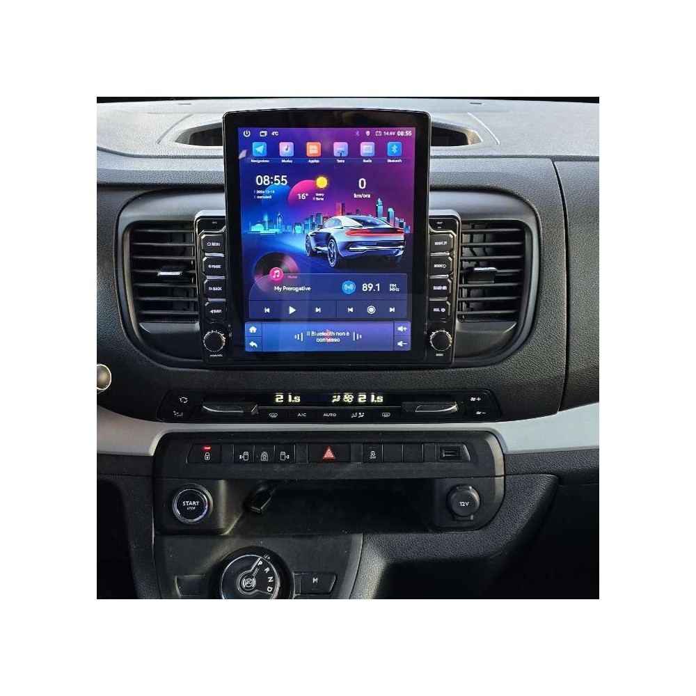Autoradio Android Citroen SpaceTourer 2016-2021 Apple CarPlay 14.9 pollici