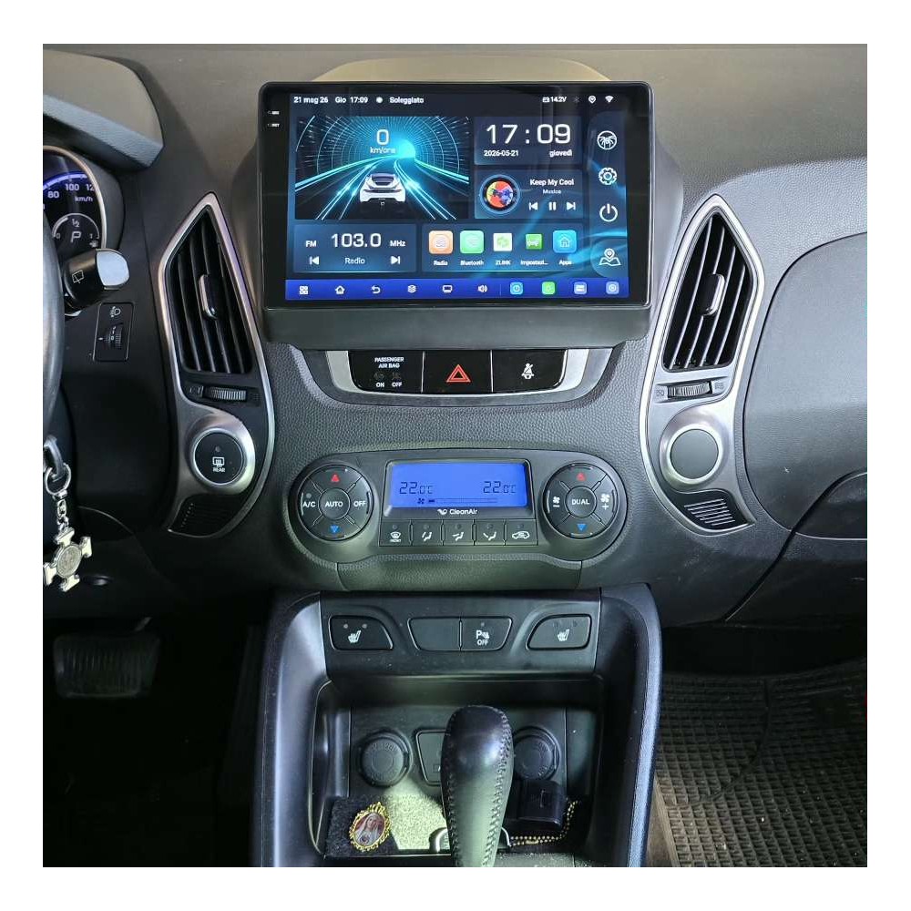 Autoradio Android Hyundai ix35 2009-2015 Apple CarPlay 10 pollici