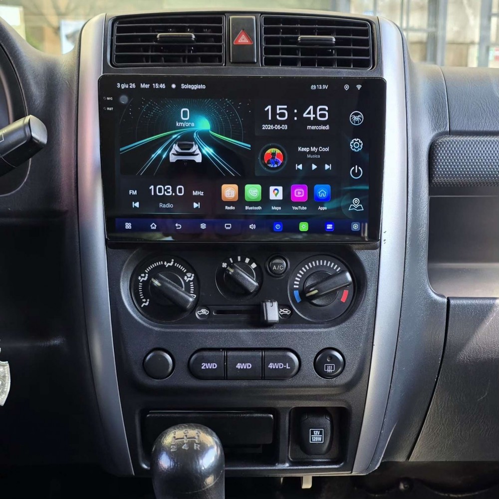Autoradio Android Suzuki Jimny JB33/JB43 1998-2018 Apple CarPlay 10 pollici