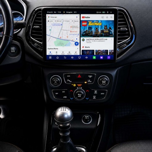 Monitor Android Jeep Compass Apple CarPlay