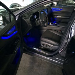 Illuminazione ambiente blu Lexus NX 350h - vista anteriore